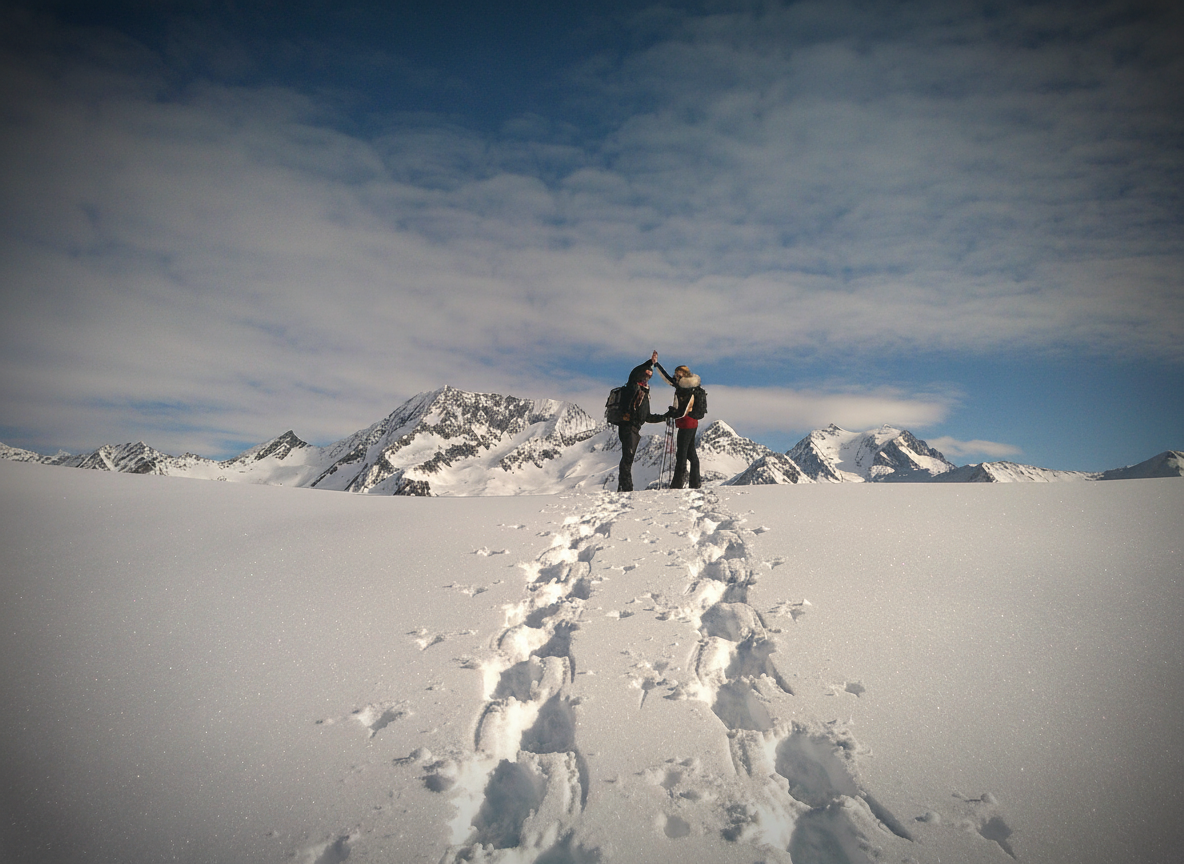a la carte raquette a neige sportive avec un guide courchevel