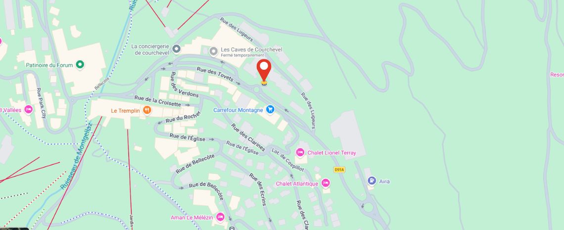 lieu de rendez-vous sorties raquettes à neige - courchevel meribel