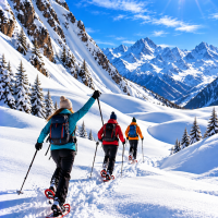 raquette a neige courchevel