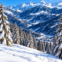 raquette a neige courchevel aux cotilles